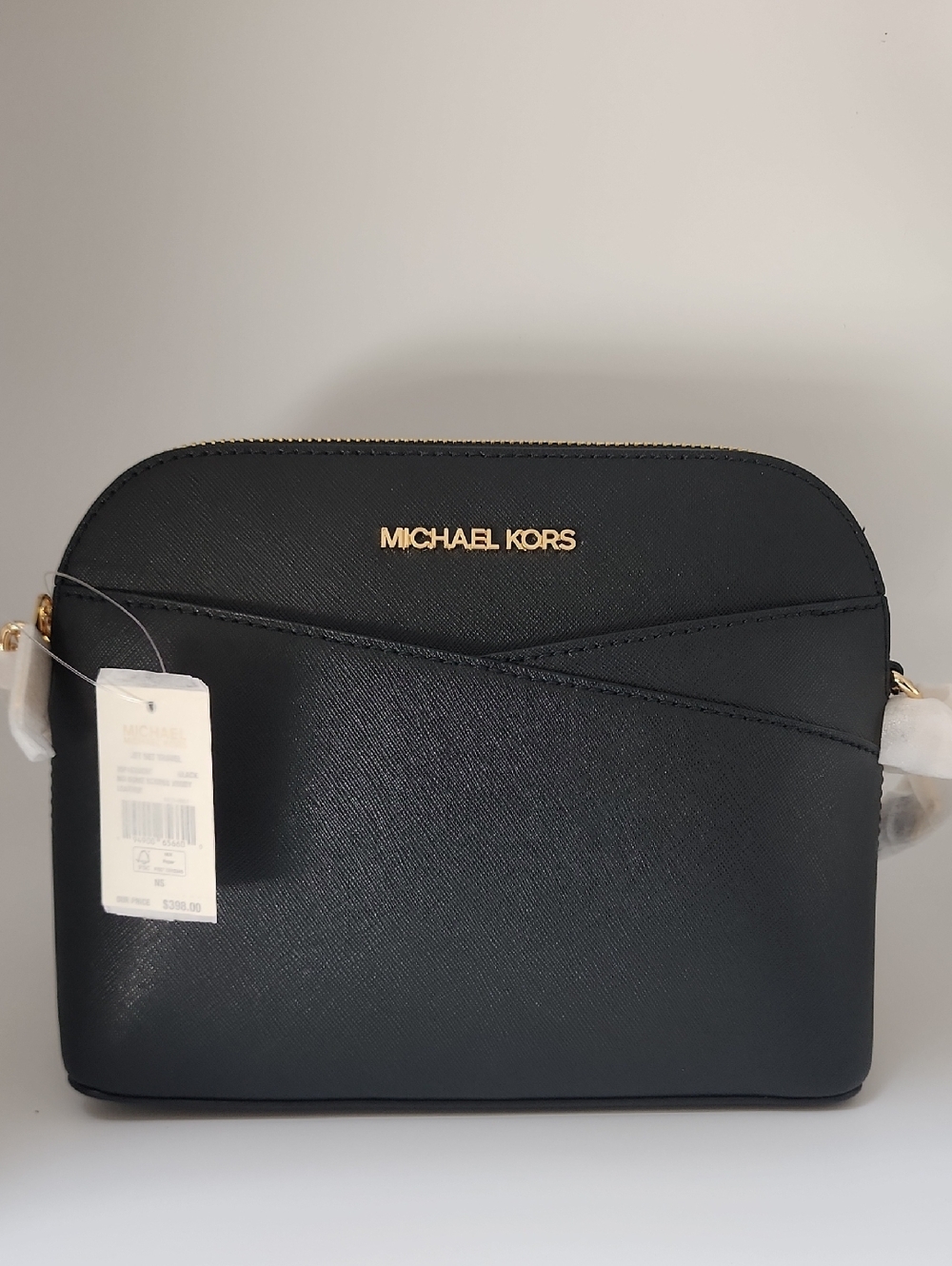Michael Kors‎ Black Crossbody Bag with Gold Logo